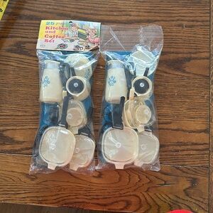 25 piece Coffee and Kitchen Set. Corningware. TOY. Vintage. Cookware.